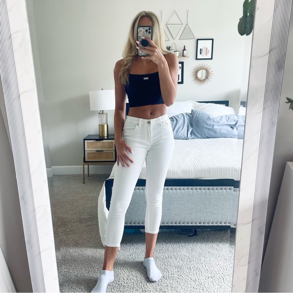 Ashley Mason Denim - Ashley Mason | LA white cropped jeans